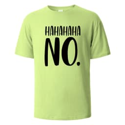 Hahaha No Print T-Shirt Summer Tees For Men Women 100% Cotton O-neck Oversize Casual Short sleeved Tops