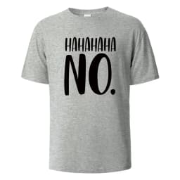 Hahaha No Print T-Shirt Summer Tees For Men Women 100% Cotton O-neck Oversize Casual Short sleeved Tops