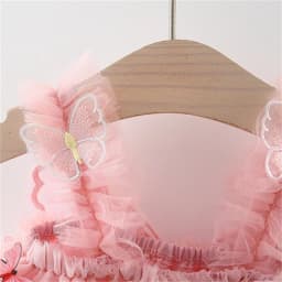 Summer Baby Girls' Princess Party Birthday Dress Sweet Children Clothing Butterfly Wings Fairy Strap Embroidered Mesh 0-3 Y Kid