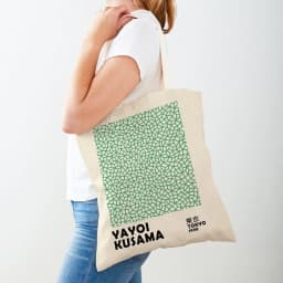 Yayoi Kusama Art Shopping Bags for Women Both Sided Japanese Abstract Casual Shopper Bag Lady Canvas Tote Travel Handbags