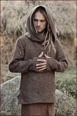 New Men's Fashion Thermal Long Sleeve Sweater Hoodies Vintage Hoodie Men