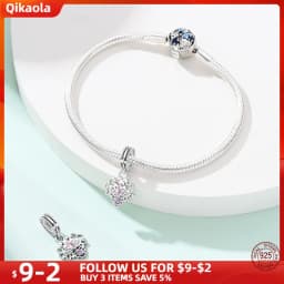925 Silver DIY Beads Romantic Classical Series Guardian Flower Pendant Fit pand 3mm Original Bracelet For Women Jewelry Gift New