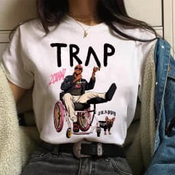TUPAC Streetwear Harajuku T Shirts Women Harajuku Top Tees Female T-shirt Hip Hop Rapper Graphic Printed Casual Tshirt Clothes