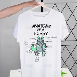 Anatomy Of A Furry Wildlife Proud To Be Funny T Shirt Men New Casual Short Sleeve Tshirt Homme Manga Unisex T-shirt Tees