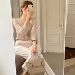 Autumn Puff Sleeve Simple Shirts Spring Square Collar Women Blouse 2026 Elegant Casual Loose Tops Fashion Ladies