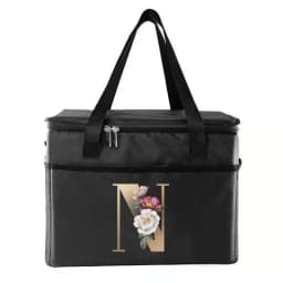 Thermal Bag Portable Lunch Bags Insulated Cooler Bag Food Bento Bags Printing Gold Letter Series Travel Picnic Storage Ice Bags
