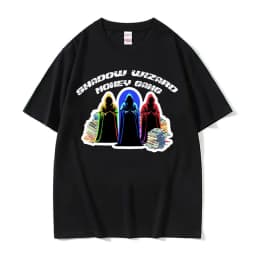 Shadow Wizard Funny T Shirt Testicular Torsion Meme Graphic Tee Shirt Men Women Retro Gothic Oversized Short Sleeve T-shirt Tops