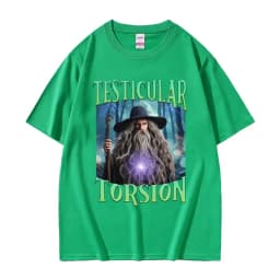 Shadow Wizard Funny T Shirt Testicular Torsion Meme Graphic Tee Shirt Men Women Retro Gothic Oversized Short Sleeve T-shirt Tops