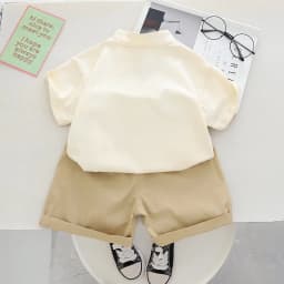 Boys Sets Summer Children Clothing Boys Chinese Style Tang Costumes Panda Print Cotton T-Shirt Shorts 2pcs Kids Casual Outfits