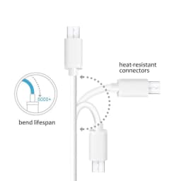 6PCS 25cm Short Micro USB Cable Android Type C USB Easy Carry Practical Charging Cable for Power Bank Samsung Huawei Sony LG
