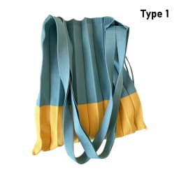 Retro Pleats Crochet Tote Bag Fashion Large Capacity Shoulder Bag Reusable Knitted Handbags Casual Braid Travel Bag for Women
