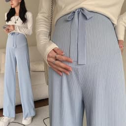 Plus Size Maternity Pant Summer Maternity Ice Silk Pant Summer Maternity Wear Wide-leg Pant Thin Outer Wear Loose Pleated Pant