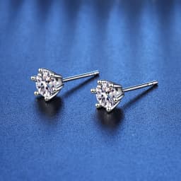 6 prong GRA Moissanite Studs Earrings Pass Diamond tester For Women 18K Platinum Plated Bride Wedding Gemstone Silver Earrings