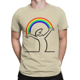La Linea Men Lineman Rainbow La Linea T Shirt 100% Cotton Clothing Vintage Short Sleeve O Neck Tees Birthday Present T-Shirt