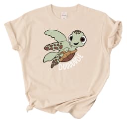 Simple Women T-Shirts Cute Cartoon Turtle Letter Prints Tops O-Neck Comfortable Soft Tee Shirts Summer Casual Female Clothes