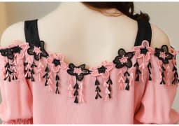Women Summer Blouses 2024 Short Sleeve Chiffon Women Blouse Shirt Sexy Slash Neck Off Shoulder Top Womens Tops And Blouses B155