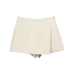 HXAO Shorts Women 2024 Summer Elegant Casual Party Skirt Shorts Ladies Fashion White Khaki Black Short Skirt Pants For Female