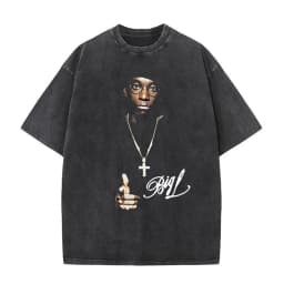 Washed Vintage The Notorious Big Ready To Die Big Poppa Album Graphic T Shirts Men Women's Hip Hop Rapper Biggie Smalls T-shirts