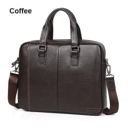 100% Genuine Leather Briefcase Men Bag Business Handbag Male Laptop Shoulder Bags Tote Natural Skin Men Briefcase