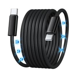 1.5M/2M 100W PD Fast Charging Cable Magnetic Suction Anti Winding USB C to USB Type C QC 4.0 Cord for iPhone 15 MacBook Huawei