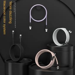 100W PD Dual USB C To Type C Magnetic Super Fast Charger Cable For Huawei Samsung Xiaomi Usb TypeC 3A High-speed Charging Cable