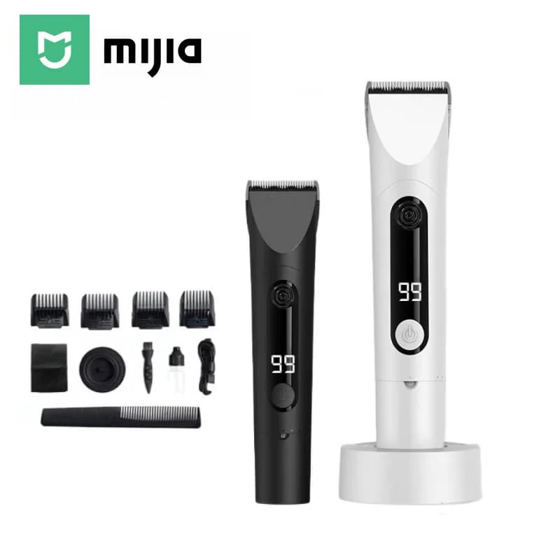 New Mijia Professional Clipper Hair Clipper 3 -Gear Adjustment IPX7 Waterproof Hair Trimmer Machine With Charging Base