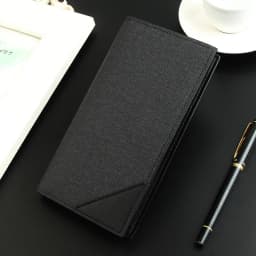 Men Bifold Business Leather Wallet Carteira Luxury Long Slim Masculina Male Purses Money Credit Card Thin Hombre Billetera
