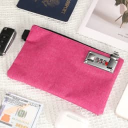 Money Bag Bank Deposit Bag Portable Medicine Bag Small Wallet with Lock for Cash Coins