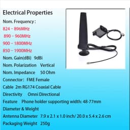 Phone Holder with Cellphone Signal Booster Amplifier Aerial GSM CDMA 3G 4G LTE Antenna FME Connector for Mobile Router