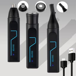 Man Hair Epilators Trimmers Beard Hair Shavers Electric Nose Hair Chest Hair Armpit Legs Hair Shaver 3-in-1 Private Hair Remover