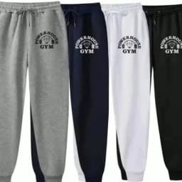 GYM Powerhouse Print Pants Men Casual Sports Pants Running Workout Jogging Long Pants Men Fleece Jogger Sweatpants Long Pants