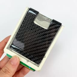 High Quality Matte Twill Permium Carbon Fiber Money Clip Portable Pocket Wallet Slim Bussiness Credit Card Holder