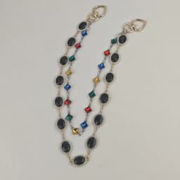 Retro Agate Colorful Pants Chain New Styles For Men And Women Light Luxury Goods Waist Accessory One's Waist Hip Hop Jewelry