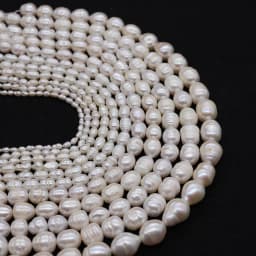 Natural Freshwater Pearl Beads Rice Isolation Loose Beaded for Jewelry Making DIY Personality Bracelet Necklace Accessories Gift