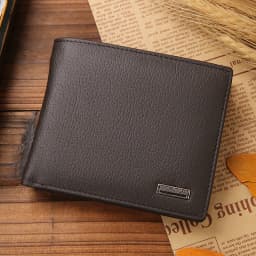 JINBAOLAI Retro Short Men Wallets Genuine Leather Credit Card Holder Waterproof Men Classic Coin Pocket Black Male Wallet