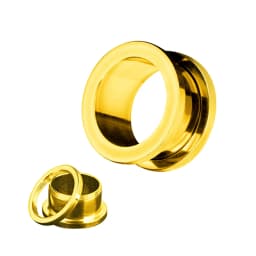 2PCS Multi Color Steel Screw Fit Tunnel Ear Plug Stretcher Gauge 3-25mm Ear Lobe Tunnel Expander