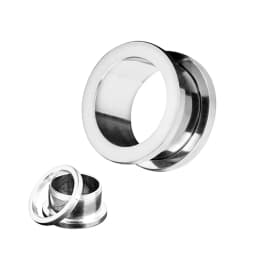 2PCS Multi Color Steel Screw Fit Tunnel Ear Plug Stretcher Gauge 3-25mm Ear Lobe Tunnel Expander
