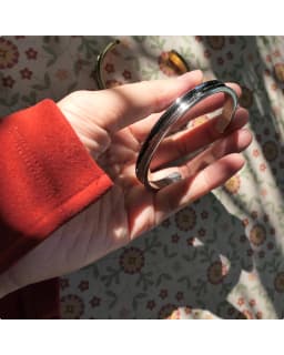 MM Hair Tie Holder Cuff Bracelet For Women Girls Open Bracelet C-shaped Titanium Steel Waterproof Color Keeping