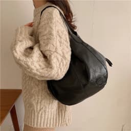 Vintage Women's Bag PU Leather Large Capacity Marble Grain Shoulder Bag Daily Commuter Handbag Shopping Totes