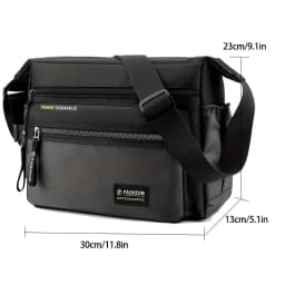 Men Multifunctional Crossbody Bag Nylon Waterproof Shoulder Bag Large Capacity Casual Male Messenger Bag Design Travel Daily