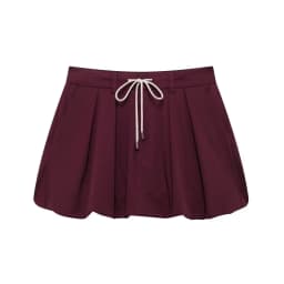 MUJER 2025 Balloon Mini Skirt Women Pleated Mid Waist Skirts for Women Autumn Short Women's Skirts Streetwear Draped Woman Skirt