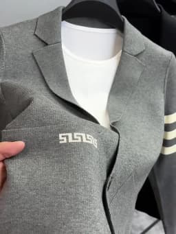 High end brand men's knitted sweater cardigan popular autumn winter fashionable striped design Korean custom casual warm coat