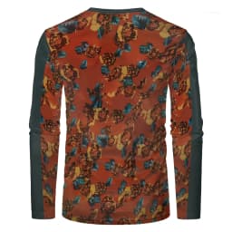 Men Simplicity Stripe Printed Long Sleeve T-shirt Casual Comfort Stretch Tshirts Fashion O-Neck Loose Women Sports Pullover Tops