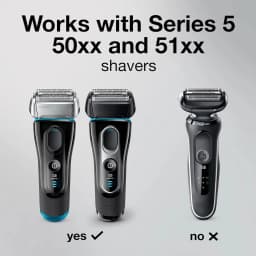 52B Replacement Head For Braun Series 5 Electric Shavers 5020, 5020s, 5030, 5030s, 5040, 5040s, 5050, 5050cc, 5070, 5070cc, 5090