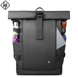 HK Expandable Travel Backpack for Men Large Capacity Hiking Rucksack Waterproof 17 inch Laptop Backpack Men's School Bag Daypack