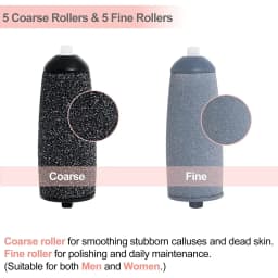 Rechargeable Electric Foot File 1+10 Set Callus Remover Machine Pedicure Device Foot Care Tools For Heels Remove Dead Skin Black