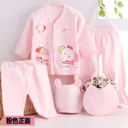 5 Pcs/set Newborn Baby 0-3 Month Clothing Set Babies T-Shirt Pants Hat Boy Girl Clothes Cotton Set