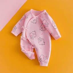Winner Cute Animal Design Neonatal Boys Girls Baby Rompers 100 Cotton Laced Whale Design Bunnies Baby Stuff Loungewear Outfit