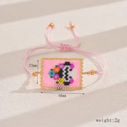 1pc Women's Fashion Bracelet Bohemian Style Miyuki Beaded Colorful Rice Bead Bracelet Suitable for Daily Gift Giving