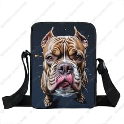 Watercolor Painting German Shepherd Pug Border Collie Chihuahua Dog Pattern Crossbody Bag Women Handbag Messenger Phone Holder